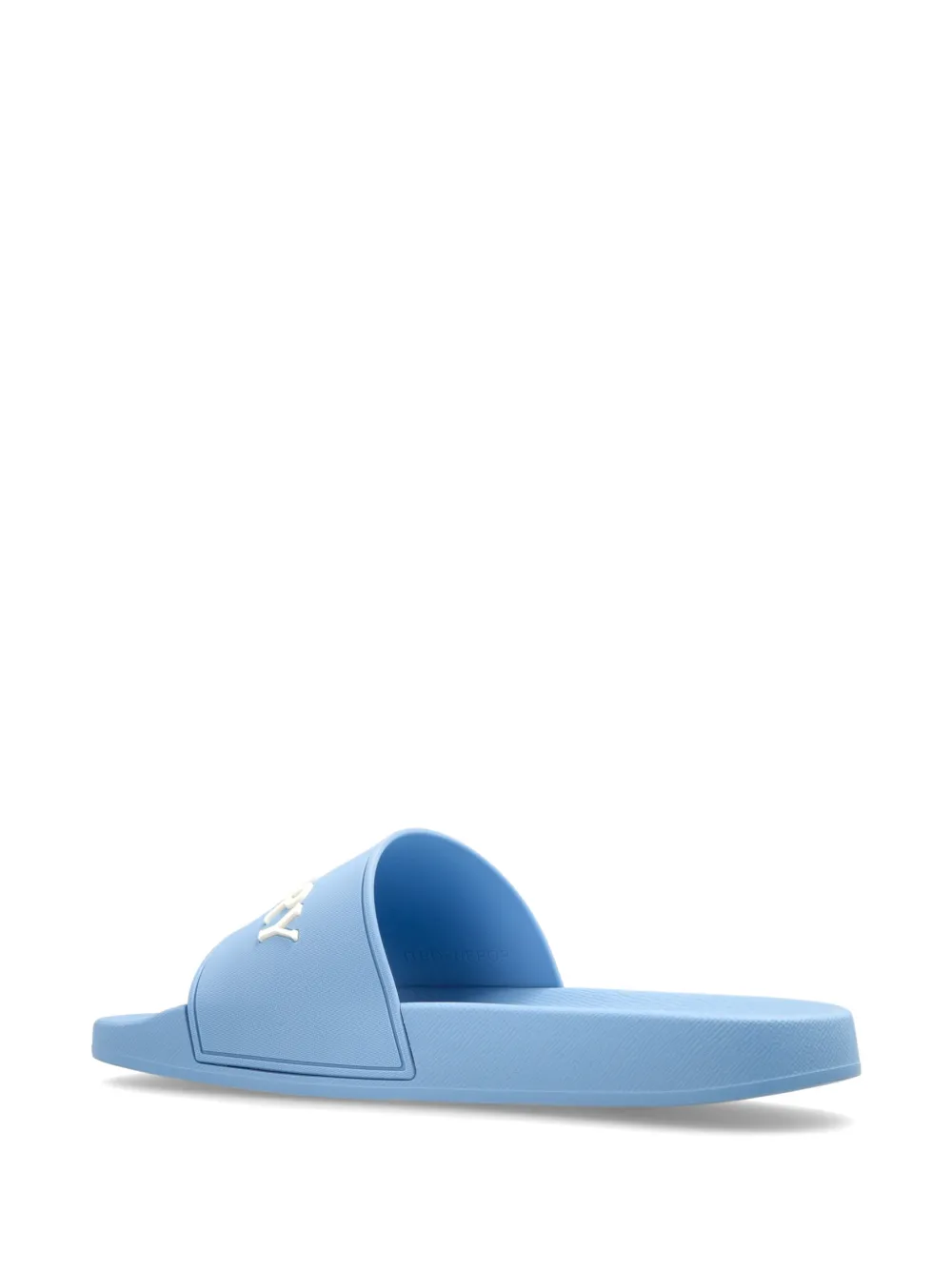 Burberry furley logo-embossed sandals Blauw
