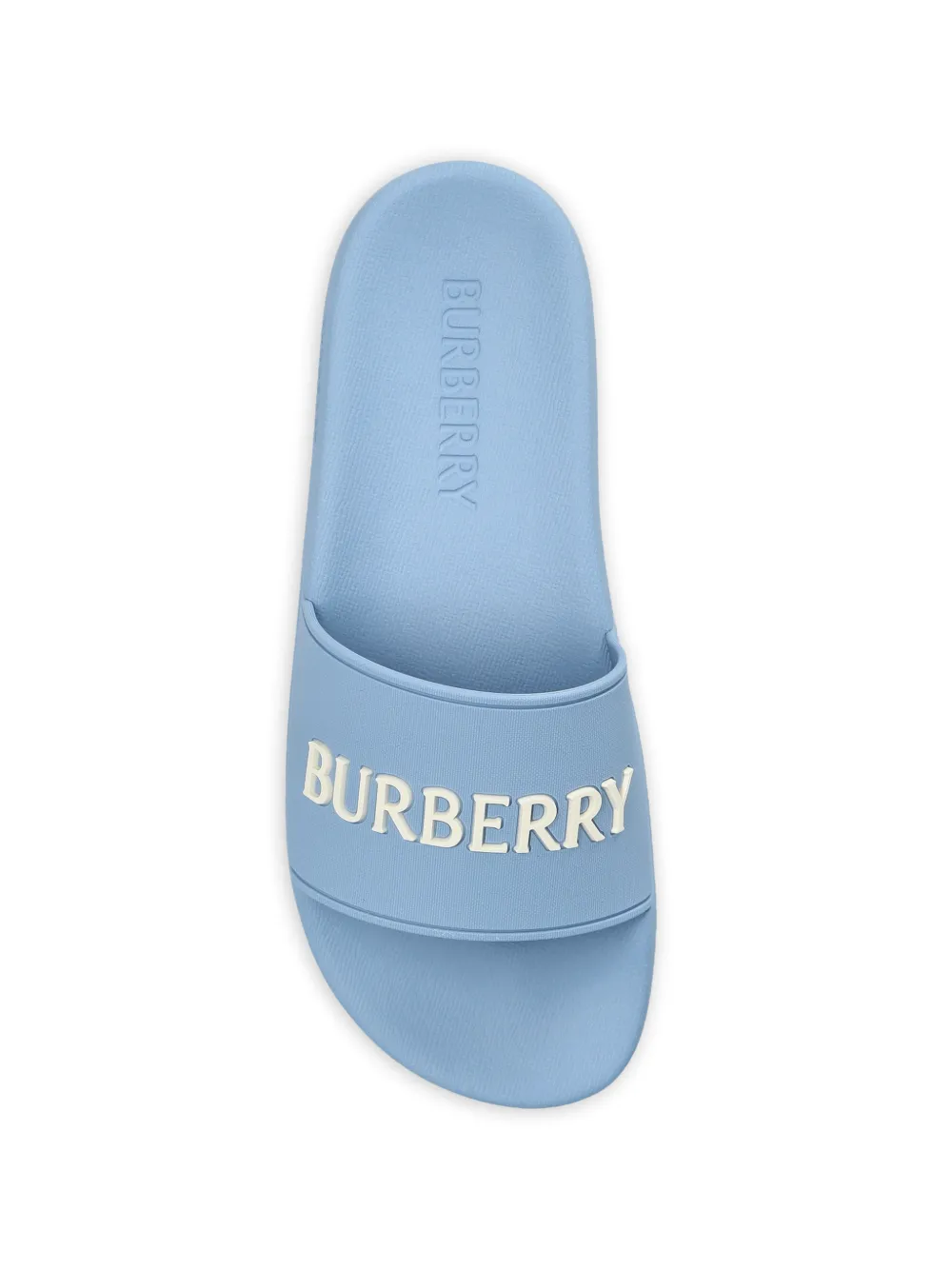 Burberry furley logo-embossed sandals Blauw