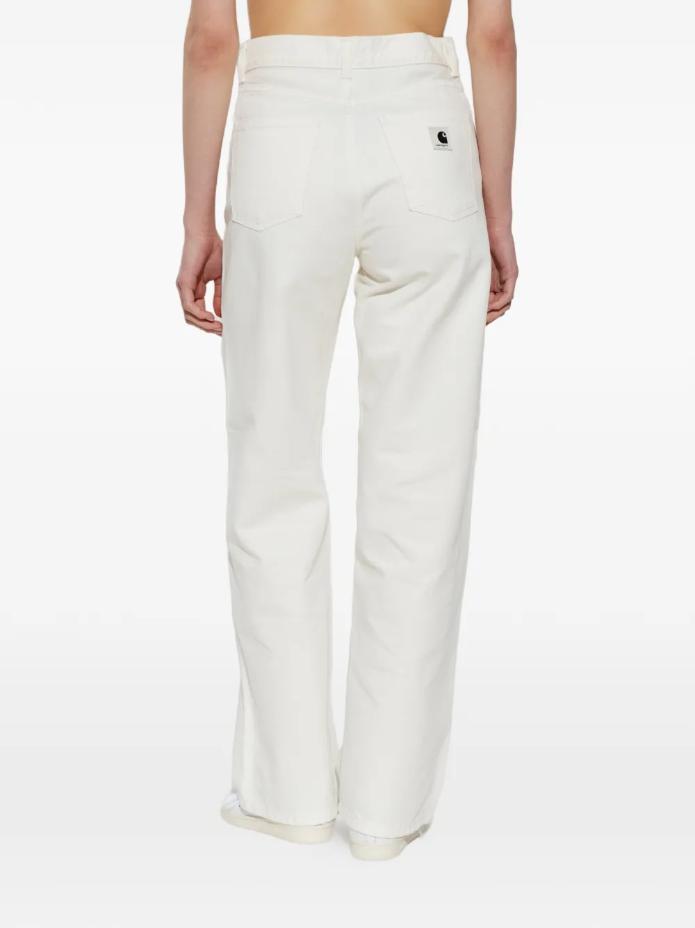 Carhartt WIP Jeans met wijde pijpen Wit