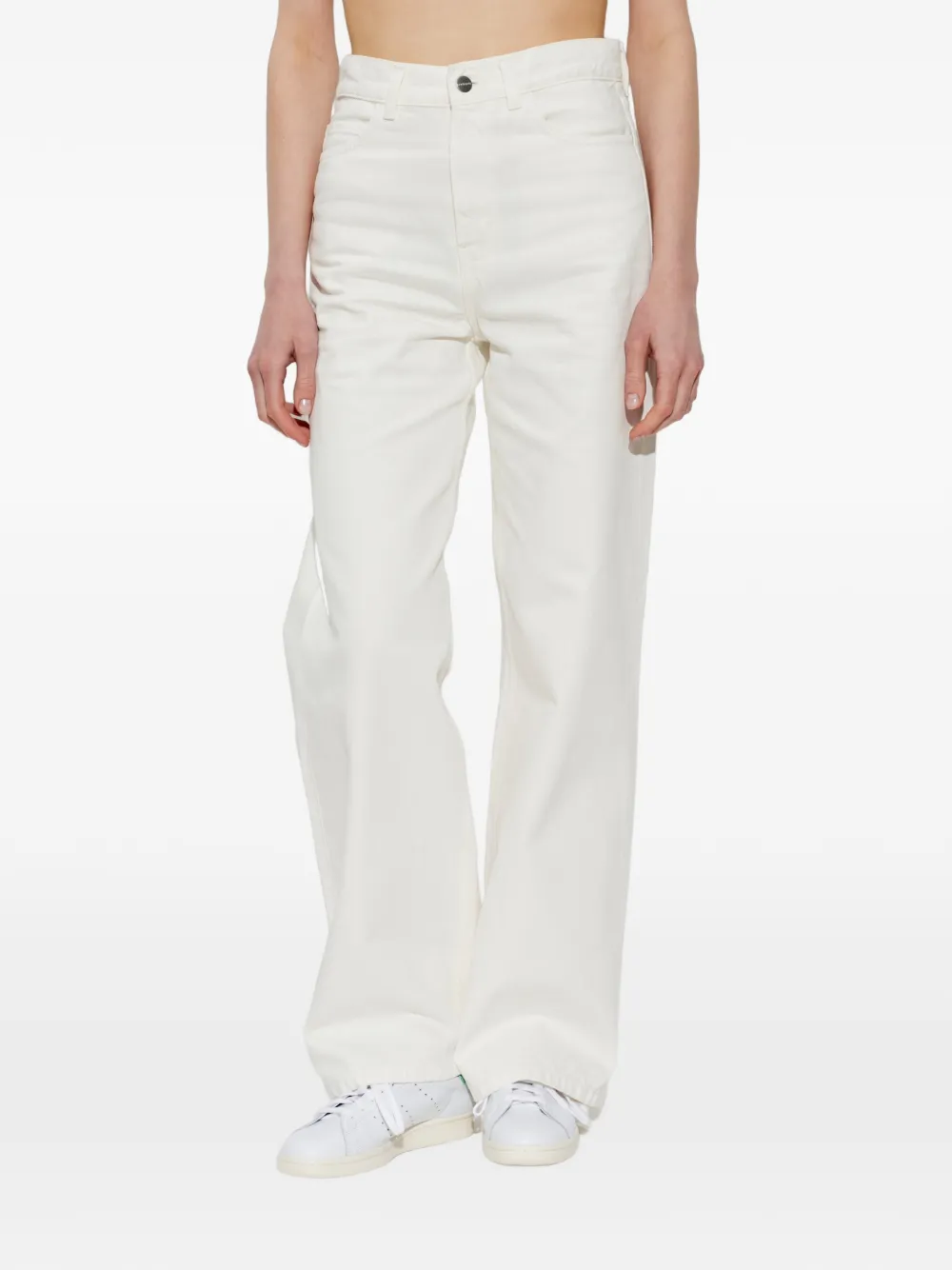 Carhartt WIP Jeans met wijde pijpen Wit