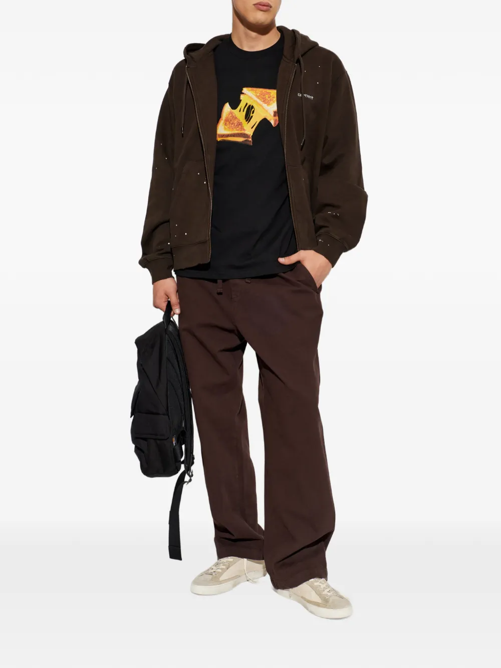 Carhartt WIP Floyde broek met trekkoord Bruin