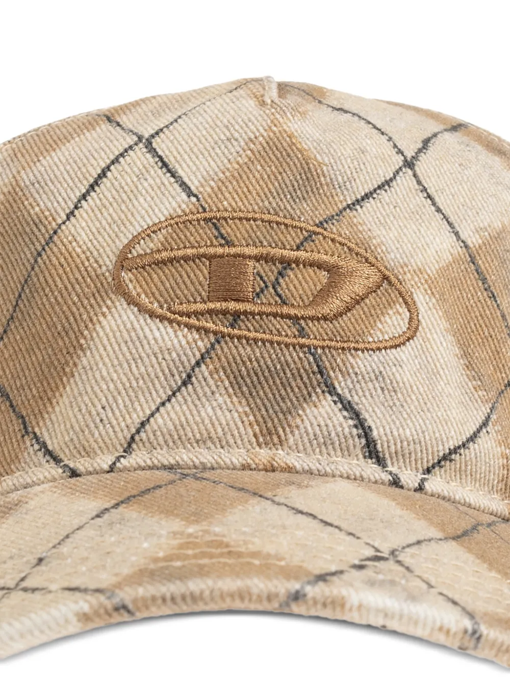  Diesel Gorra C-roumb A Rombos - Neutro 