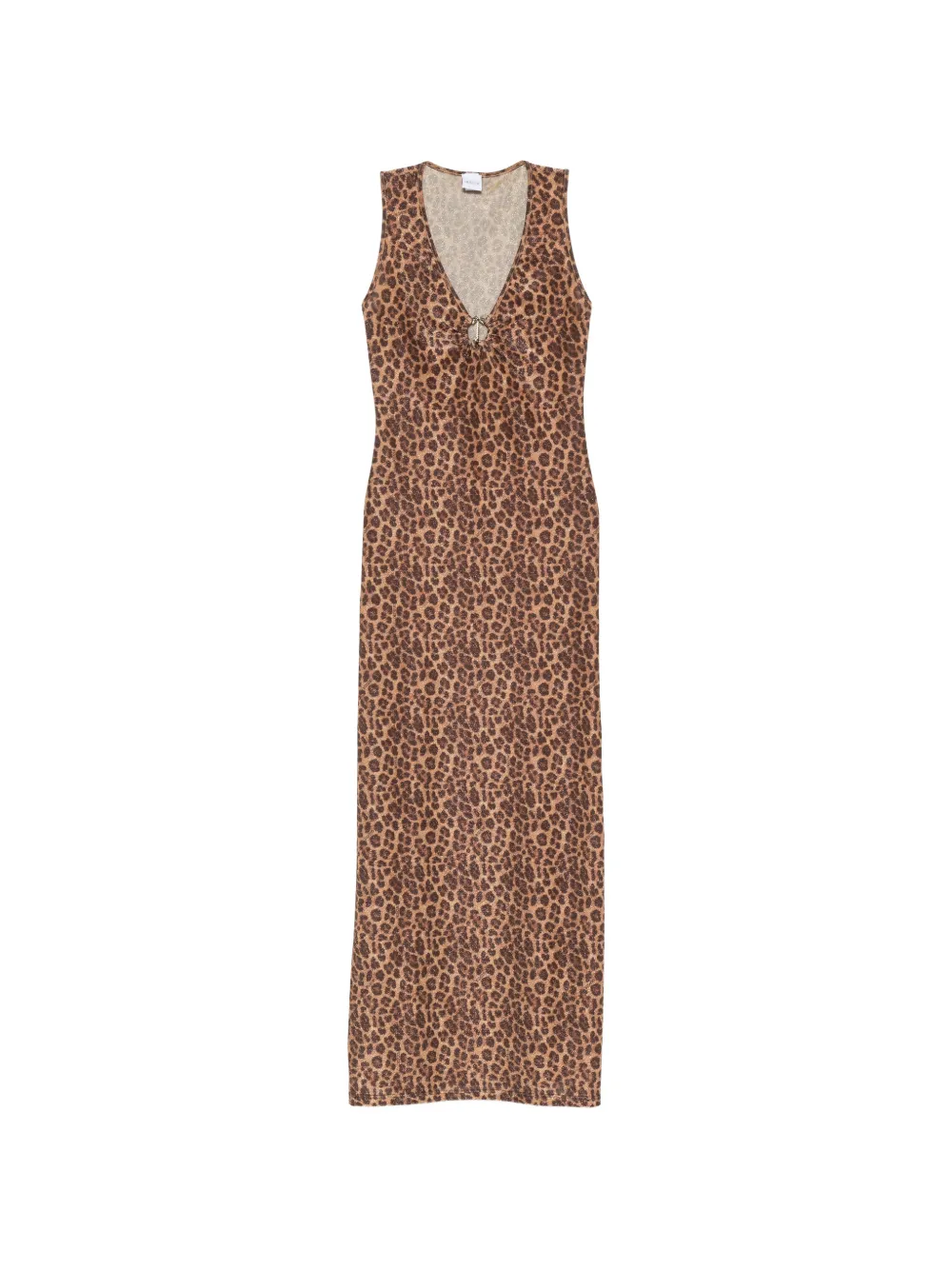 COTAZUR leopard-print ring-detail maxi dress - Nude