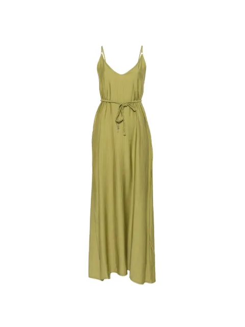 COTAZUR braided-belt V-neck dress