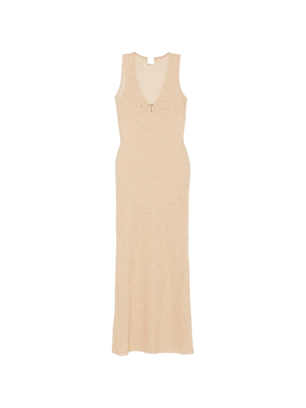 COTAZUR palm tree-detail sleeveless maxi dress - Toni neutri
