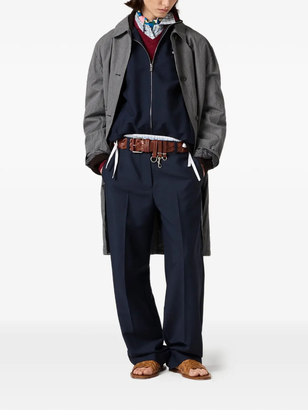 Miu Mohair shirtjack Blauw