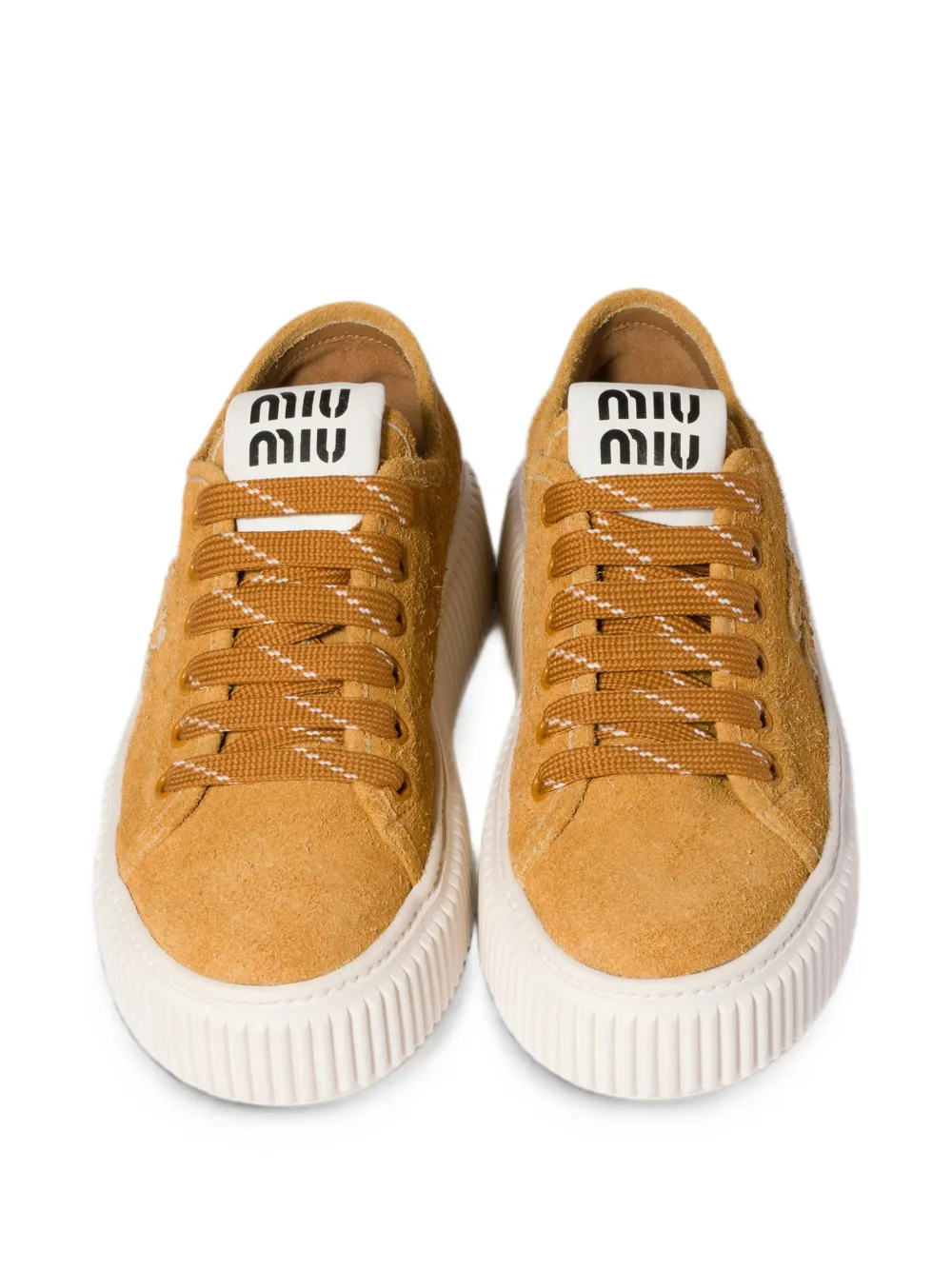 Miu Suède sneakers Beige