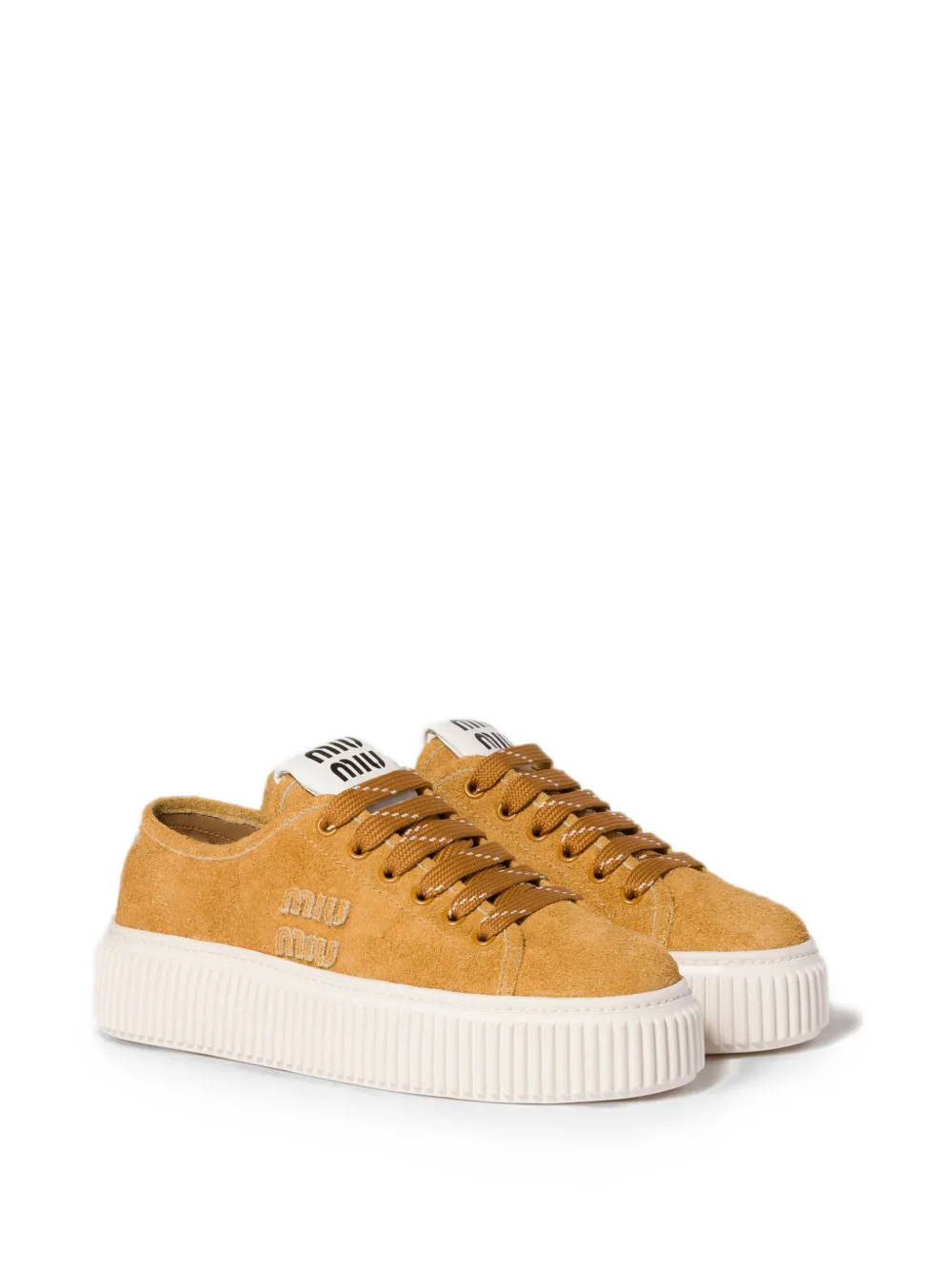 Miu Suède sneakers Beige