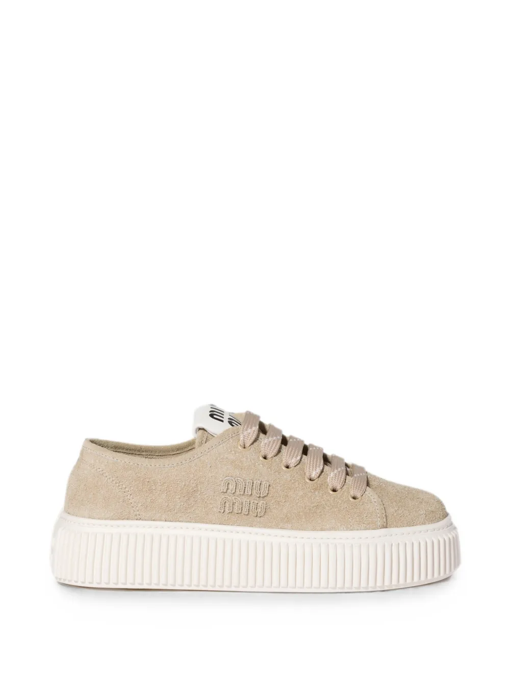 Miu Miu suede sneakers - Nude