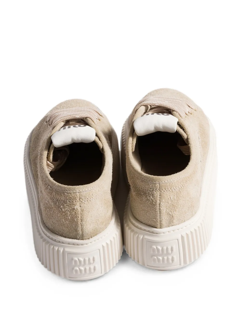Miu Suède sneakers Beige