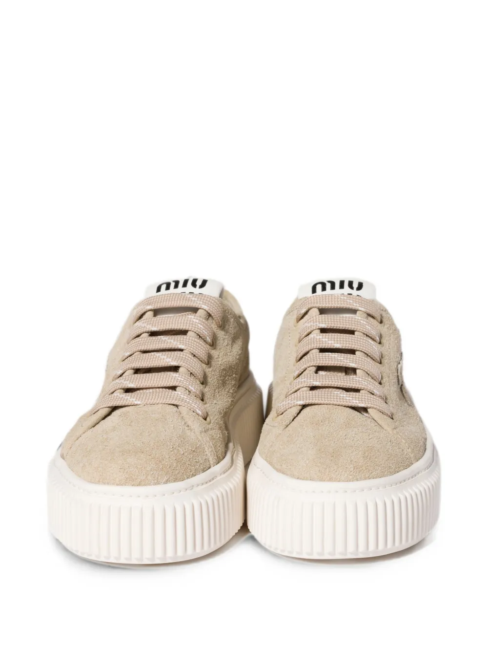 Miu Suède sneakers Beige