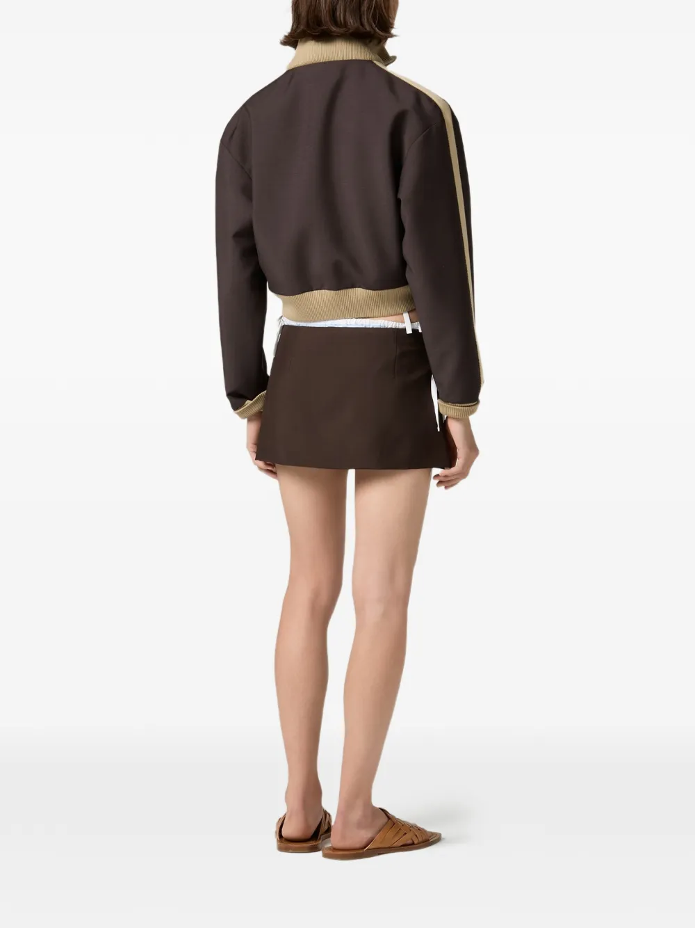 Miu Mohair shirtjack Bruin