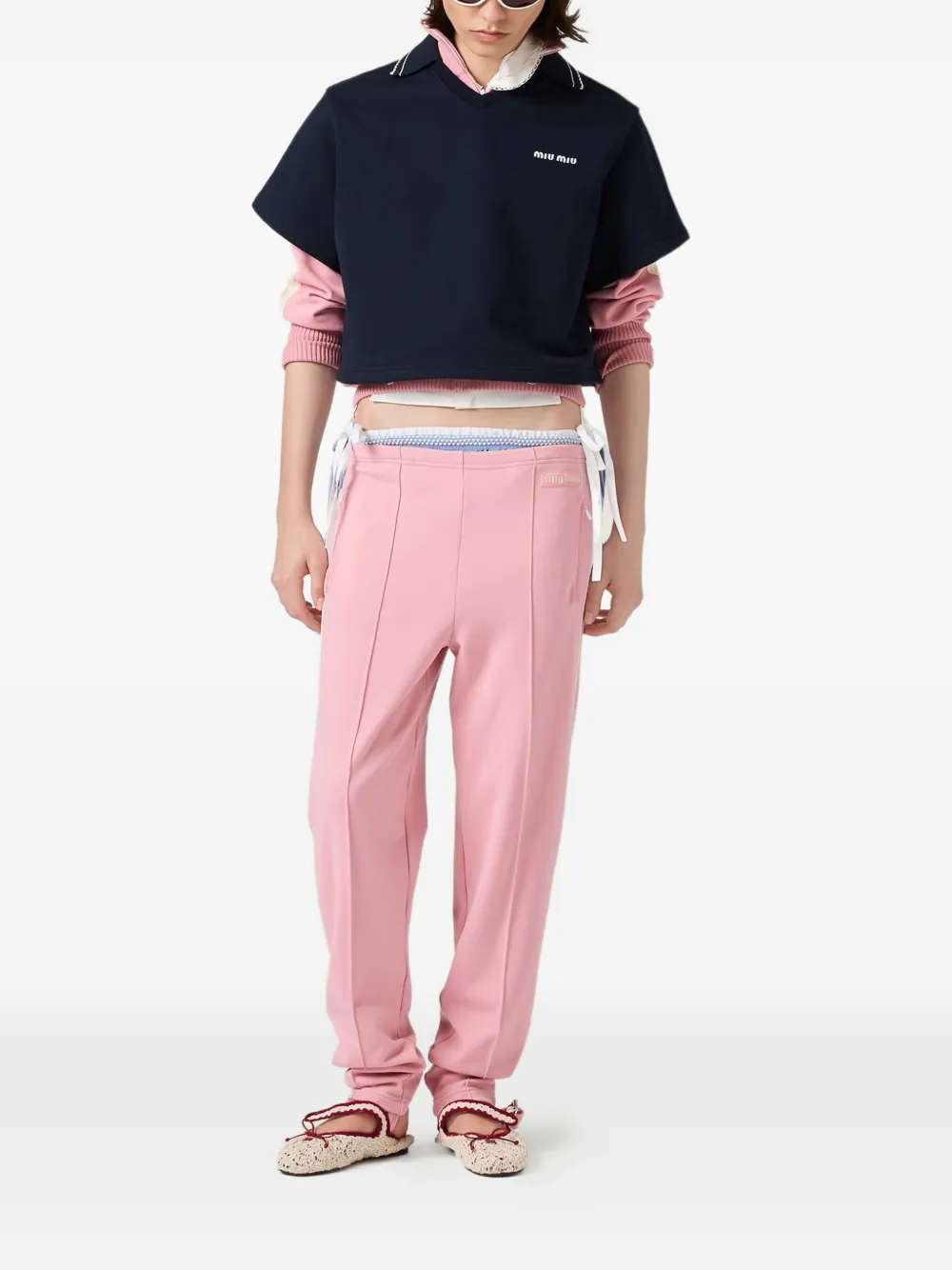 Miu Jack van technisch materiaal Roze