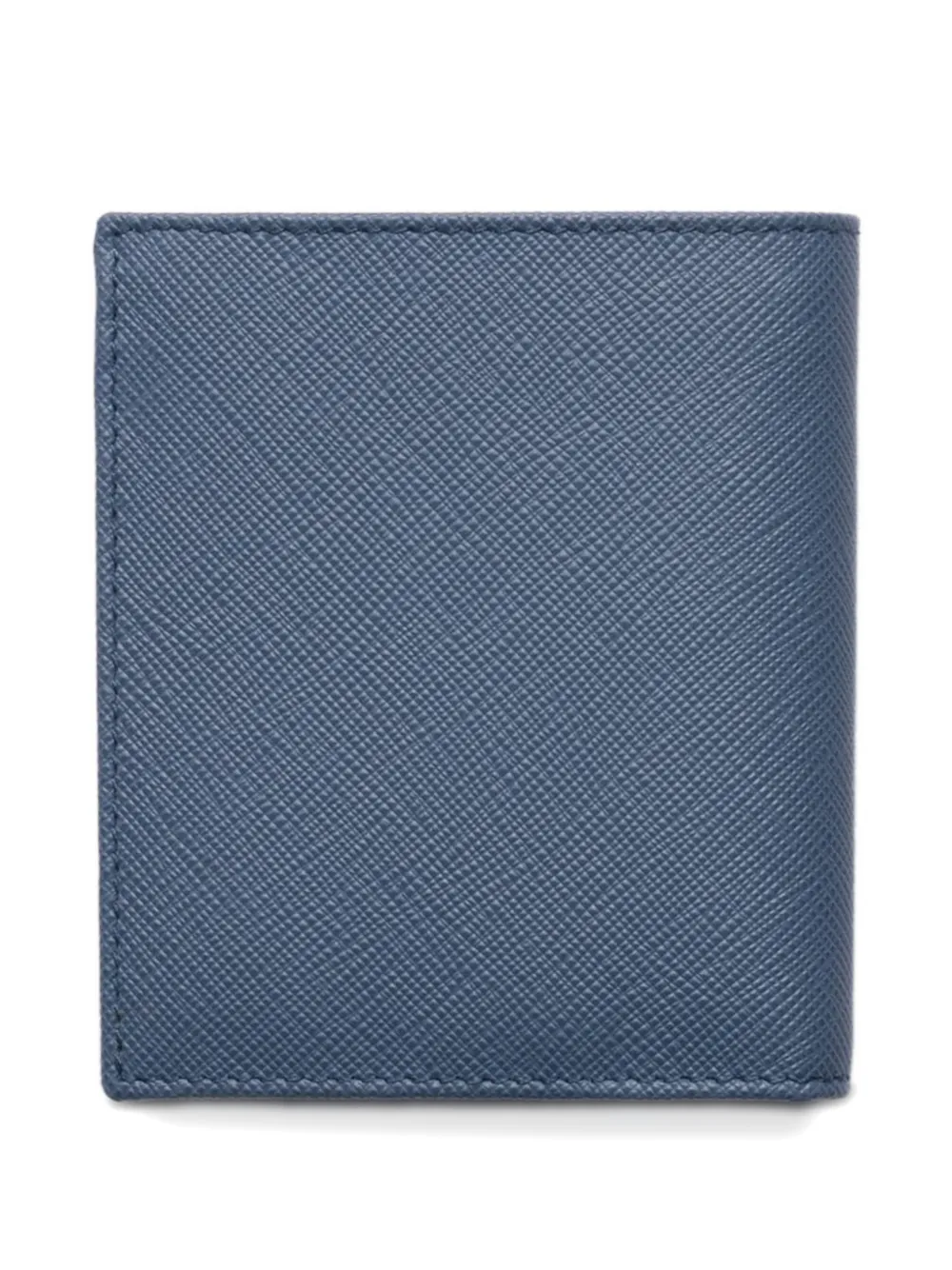 Prada Saffiano Leather Wallet In Blue