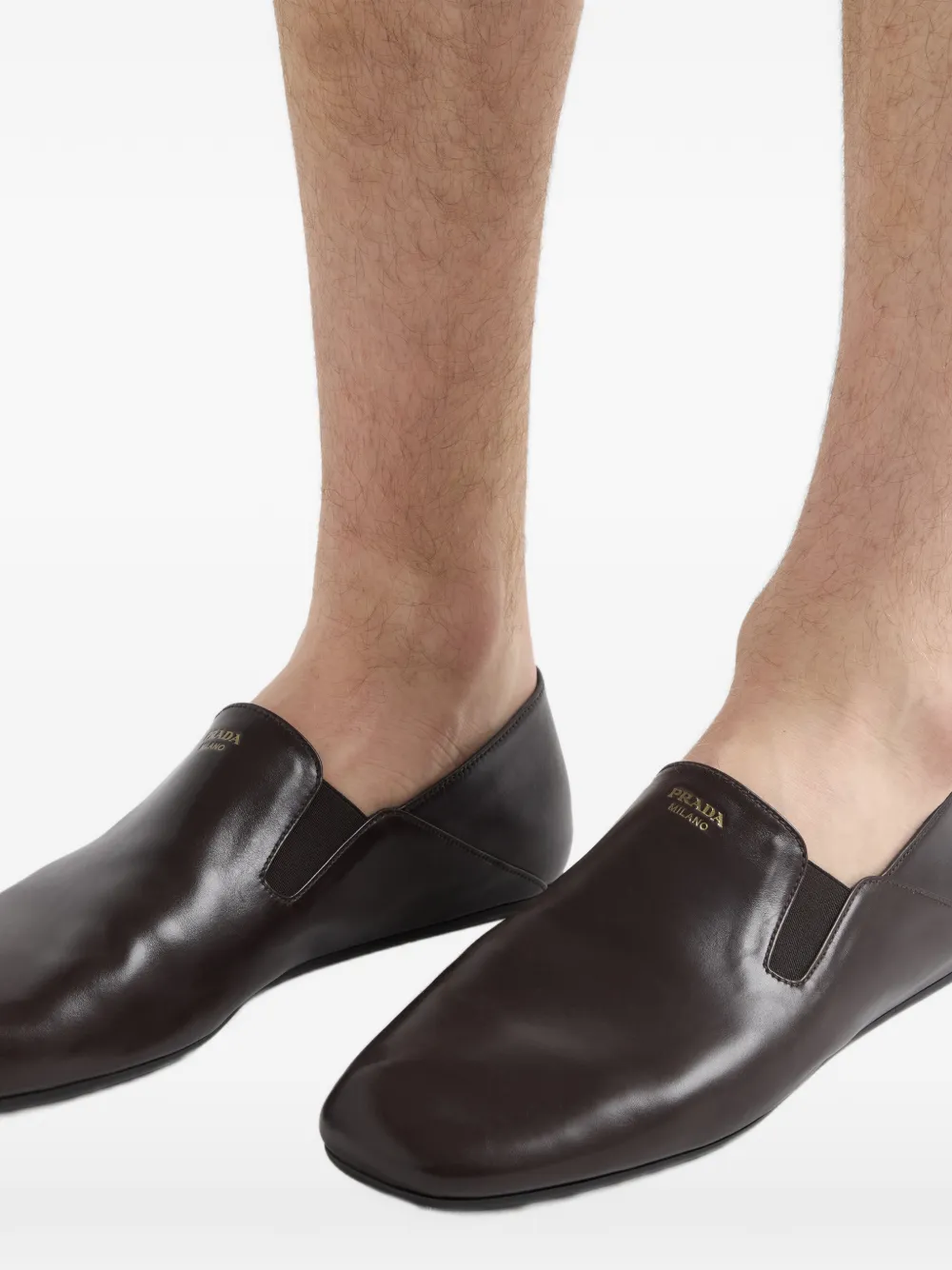 Prada Leren loafers Bruin