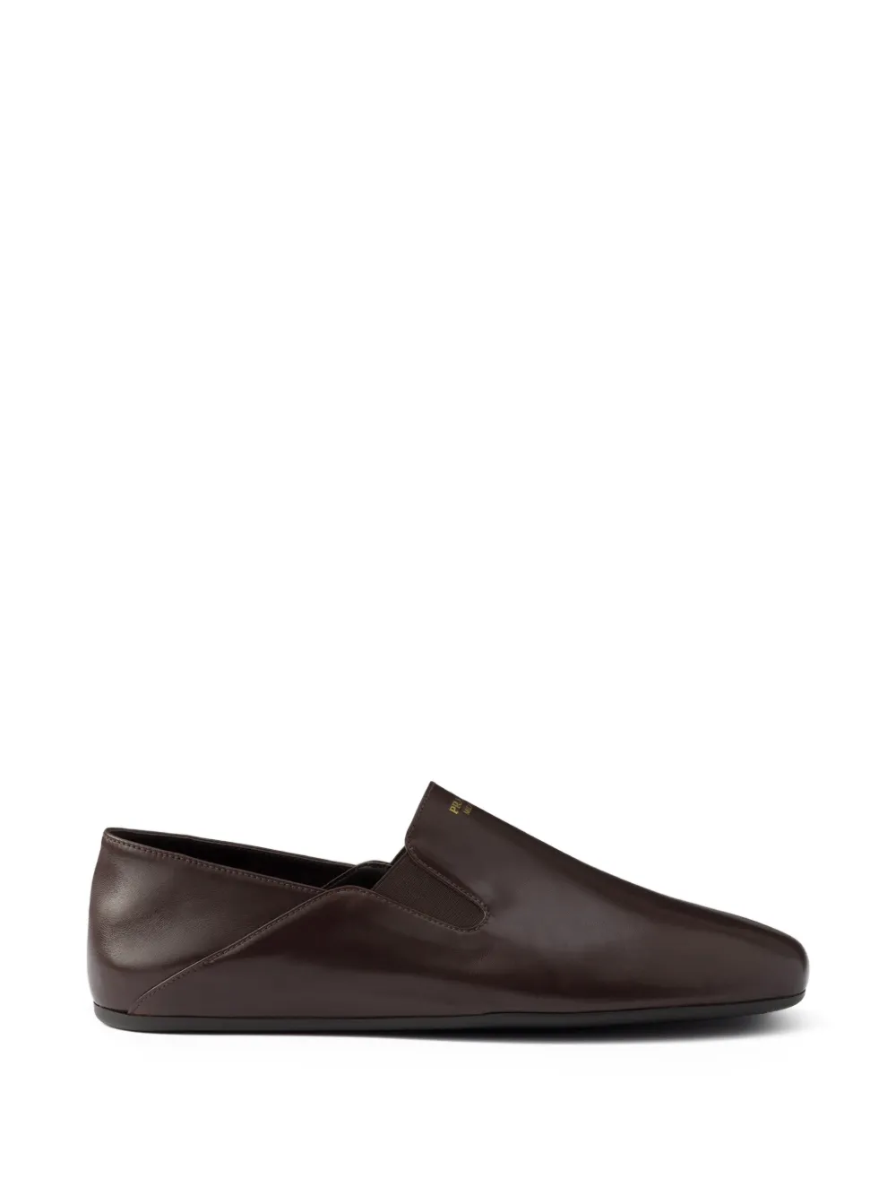Prada leather loafers - Marrone