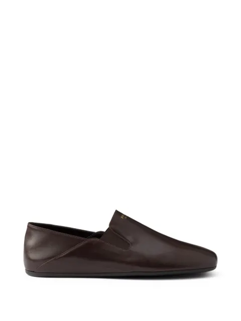 Prada leather loafers