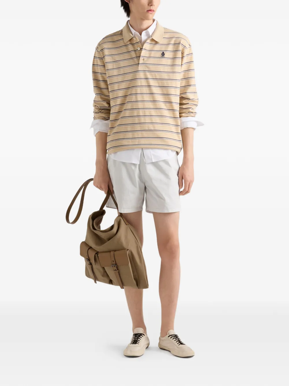 Prada Route schoudertas Beige