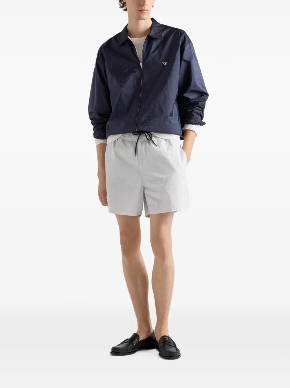  Prada Camisa Re-nylon - Azul 