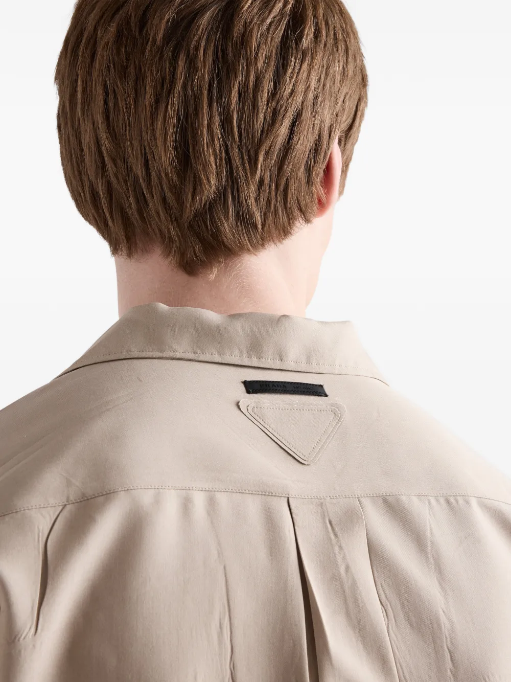 Prada Zijden blouse Beige