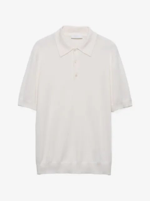 Prada Camisa polo de cashmere e seda
