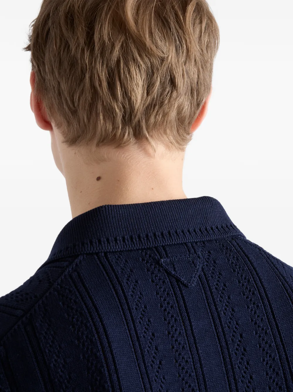 Prada Katoenen poloshirt Blauw