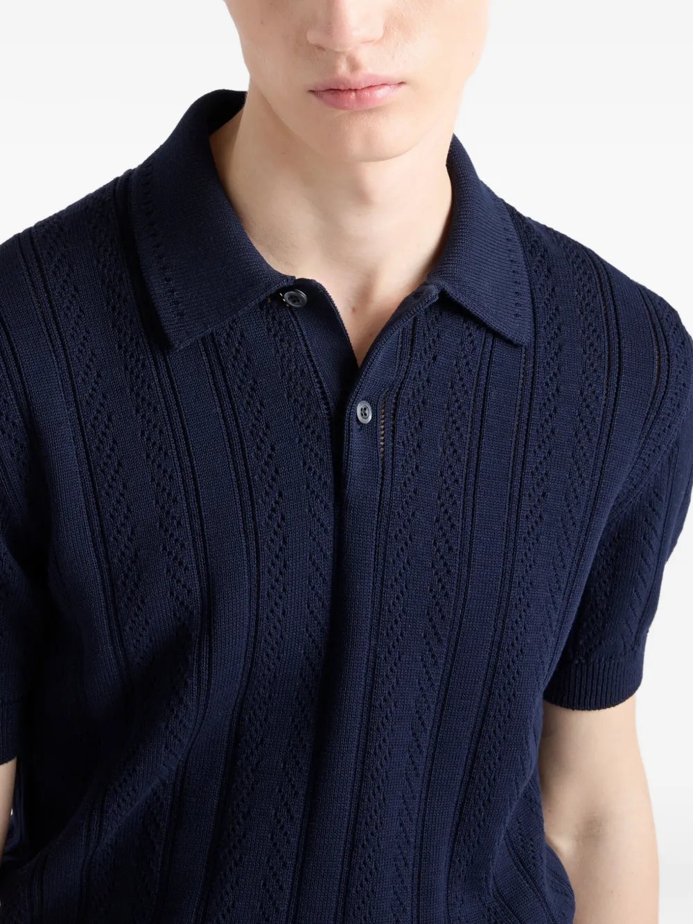 Prada Katoenen poloshirt Blauw
