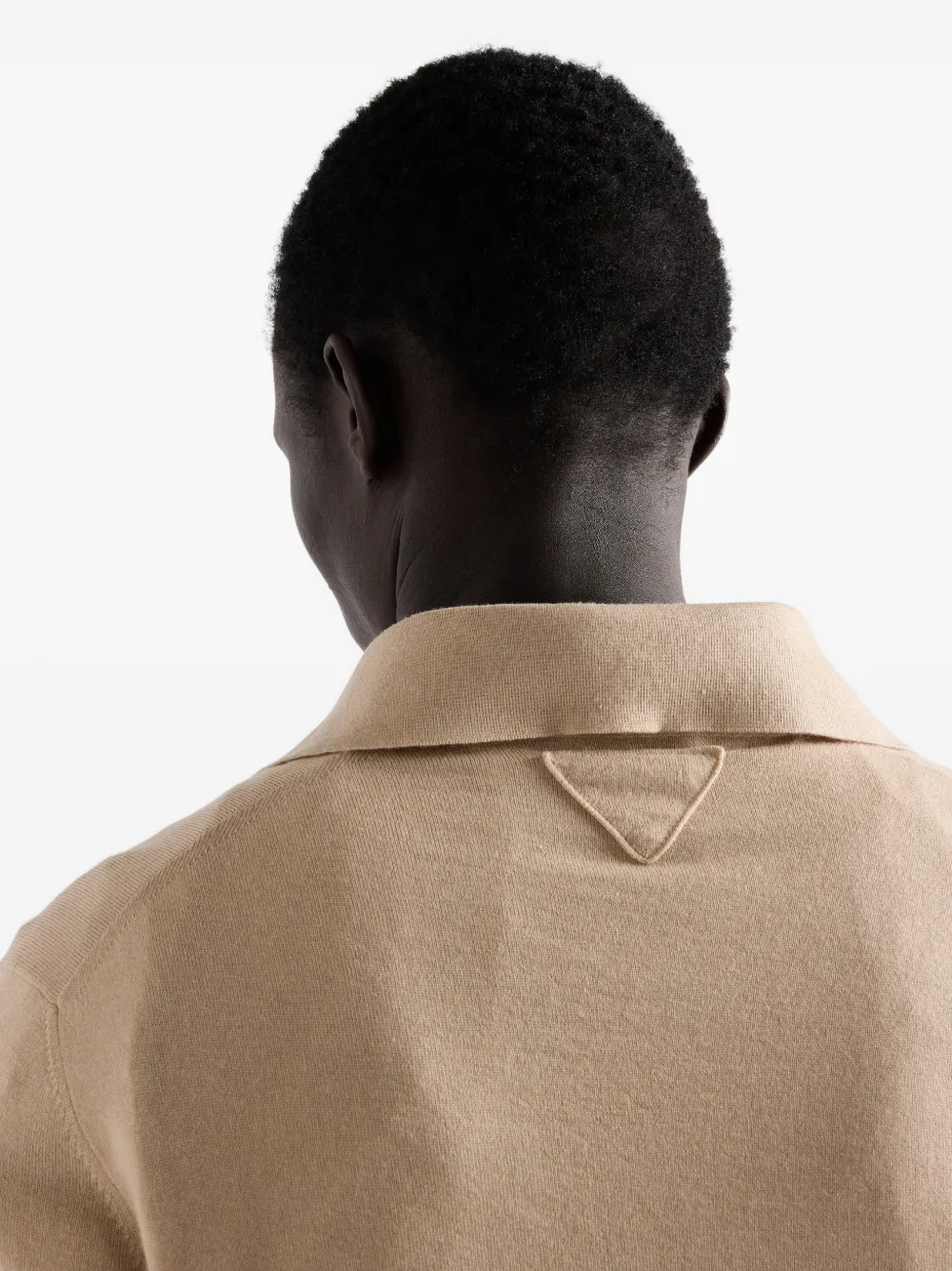 Prada Poloshirt van kasjmier-zijdeblend Beige