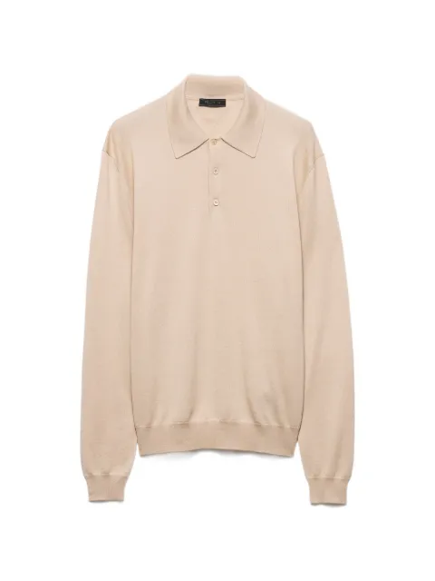 Prada cashmere and silk polo shirt