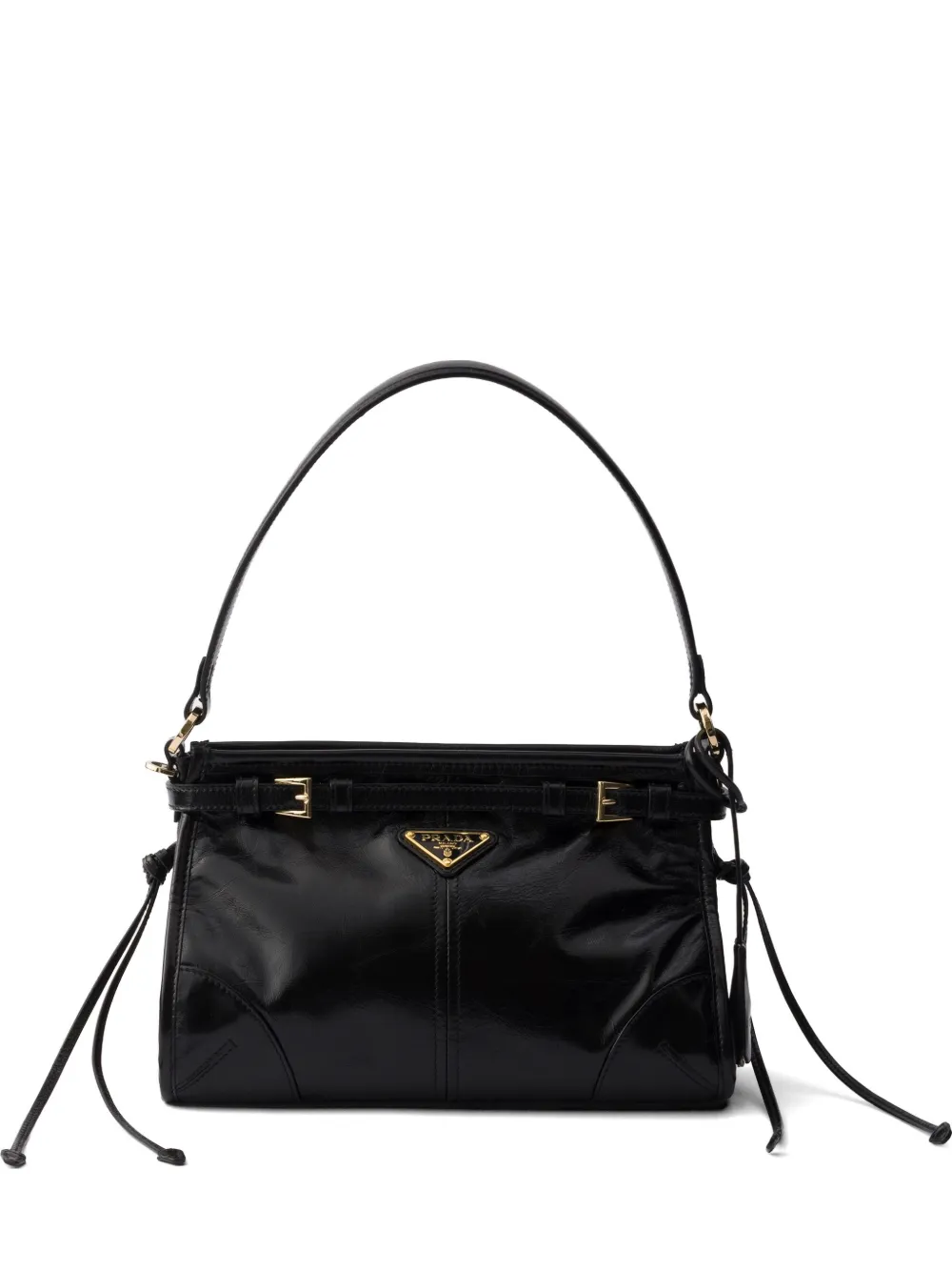 Prada Bonnie small leather handbag - Schwarz