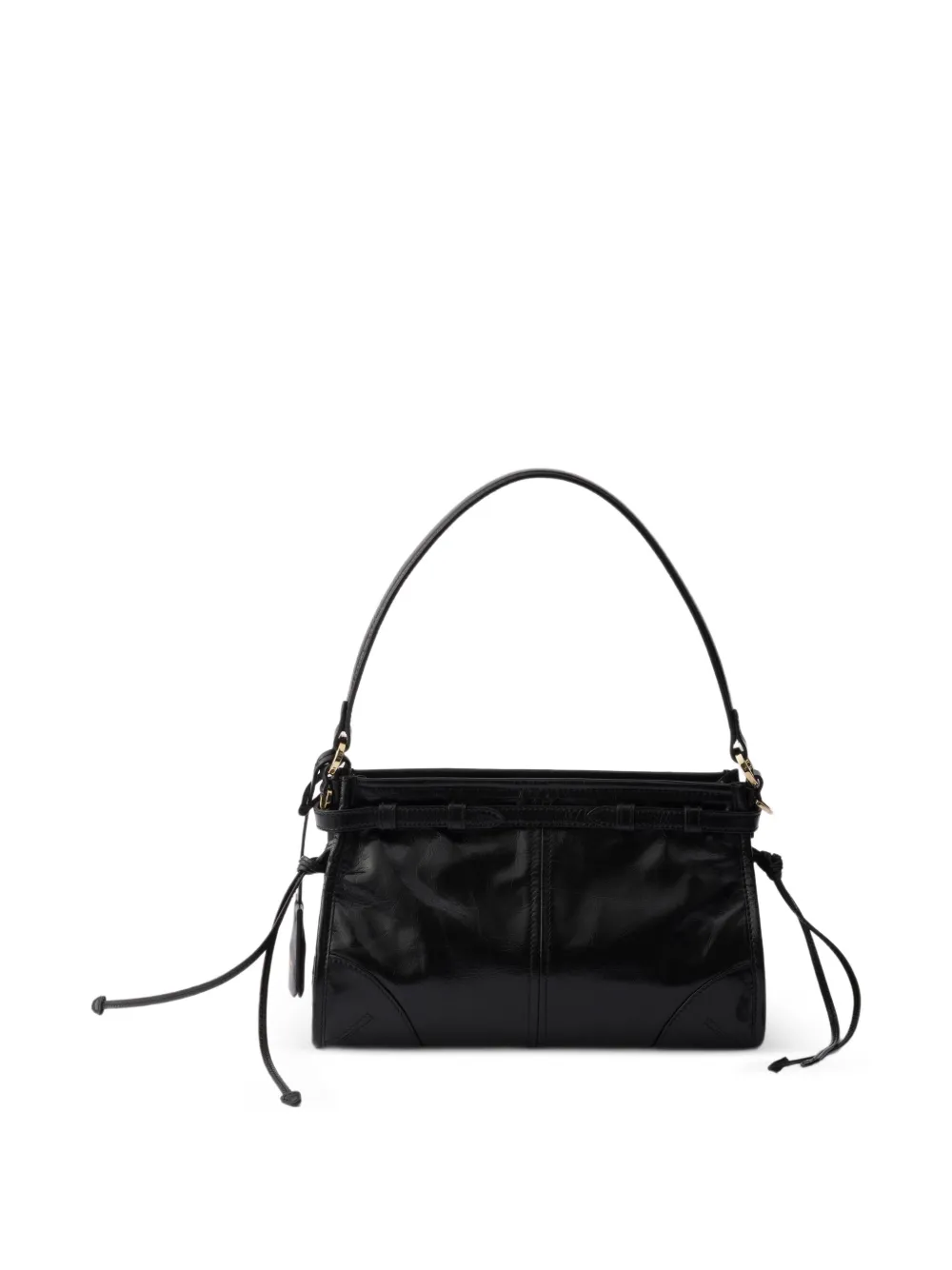 Prada Bonnie kleine leren handtas Zwart