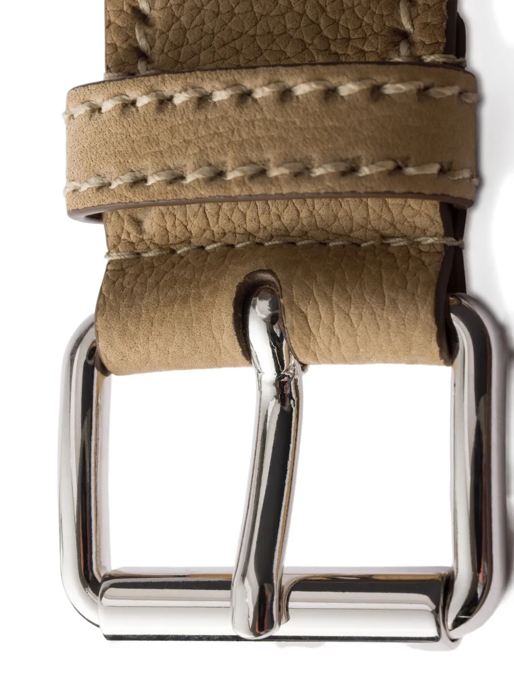 Prada Leren riem Beige