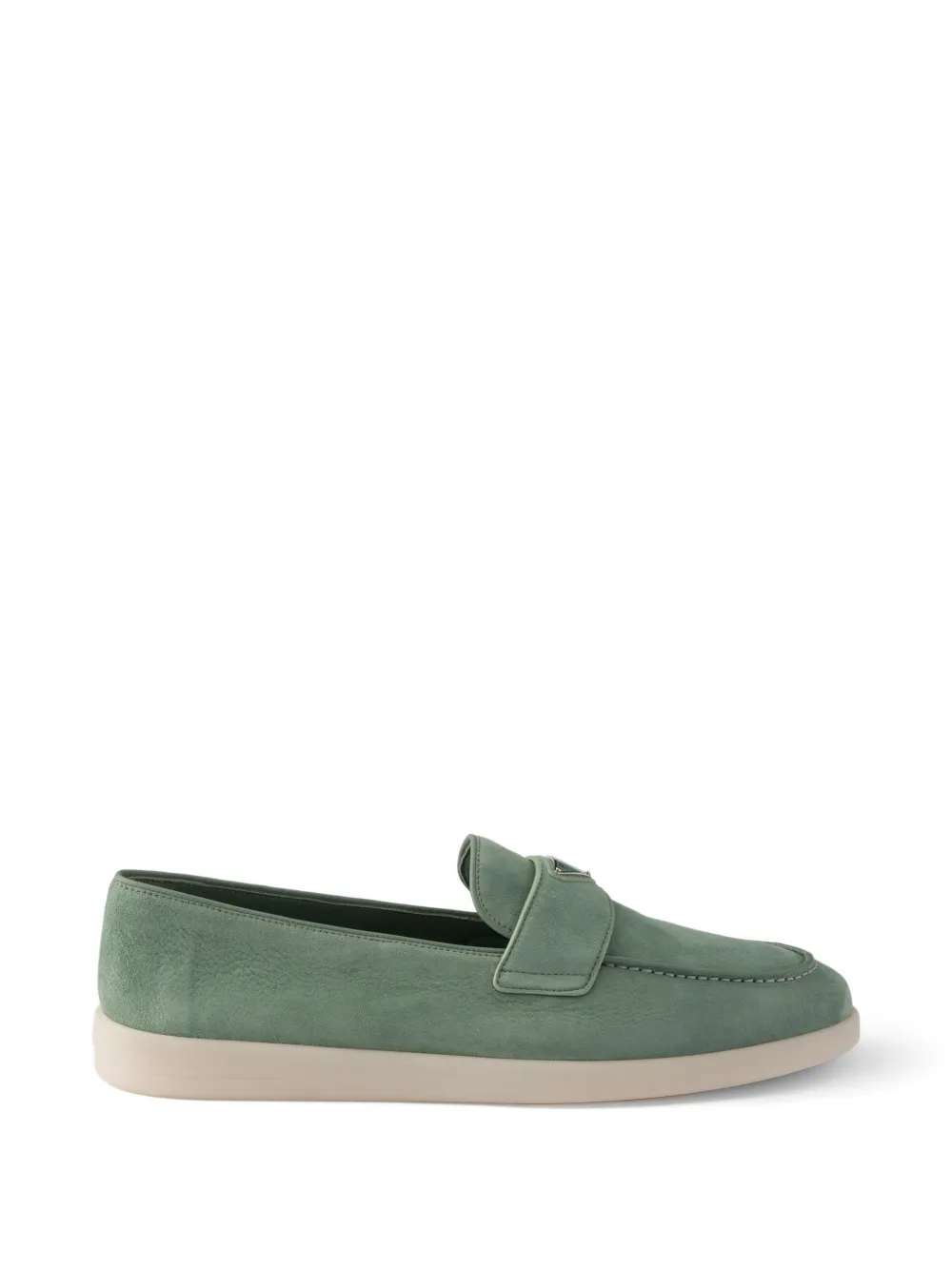 Prada suede loafers Groen