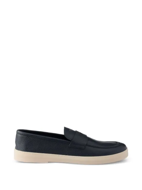 Prada leather loafers