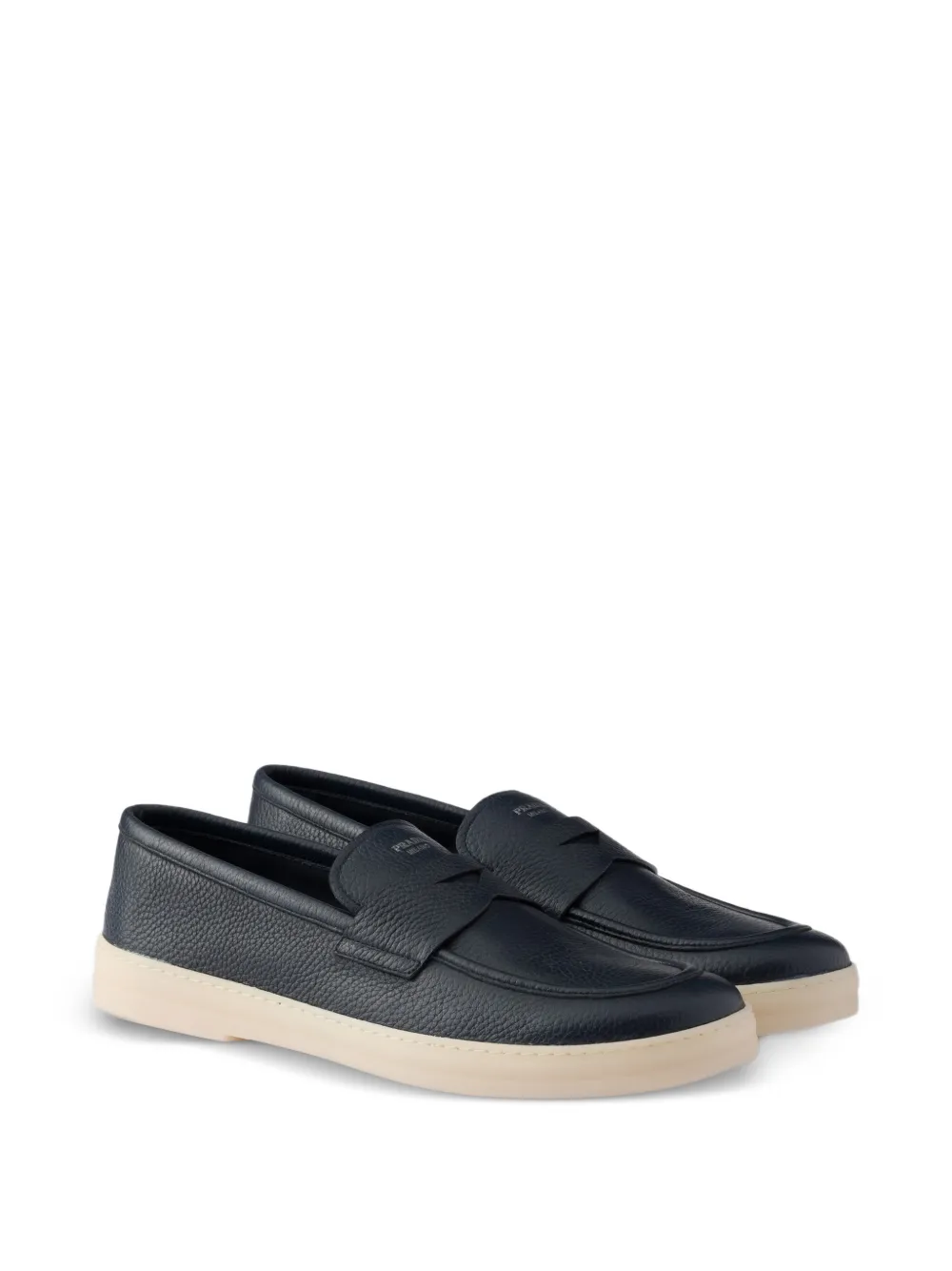 Prada Leren loafers Blauw