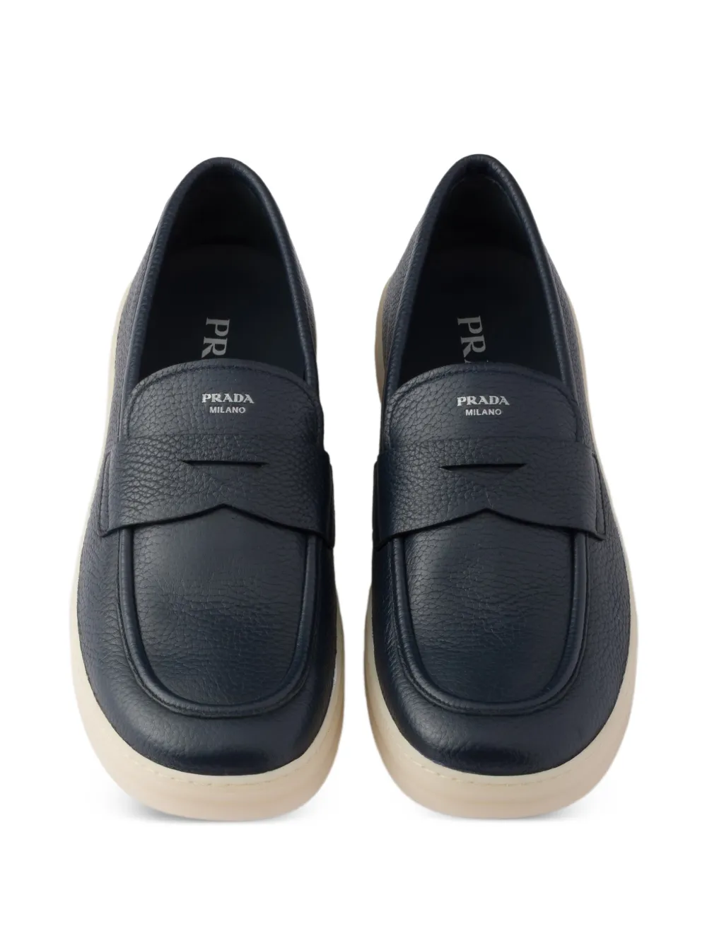 Prada Leren loafers Blauw