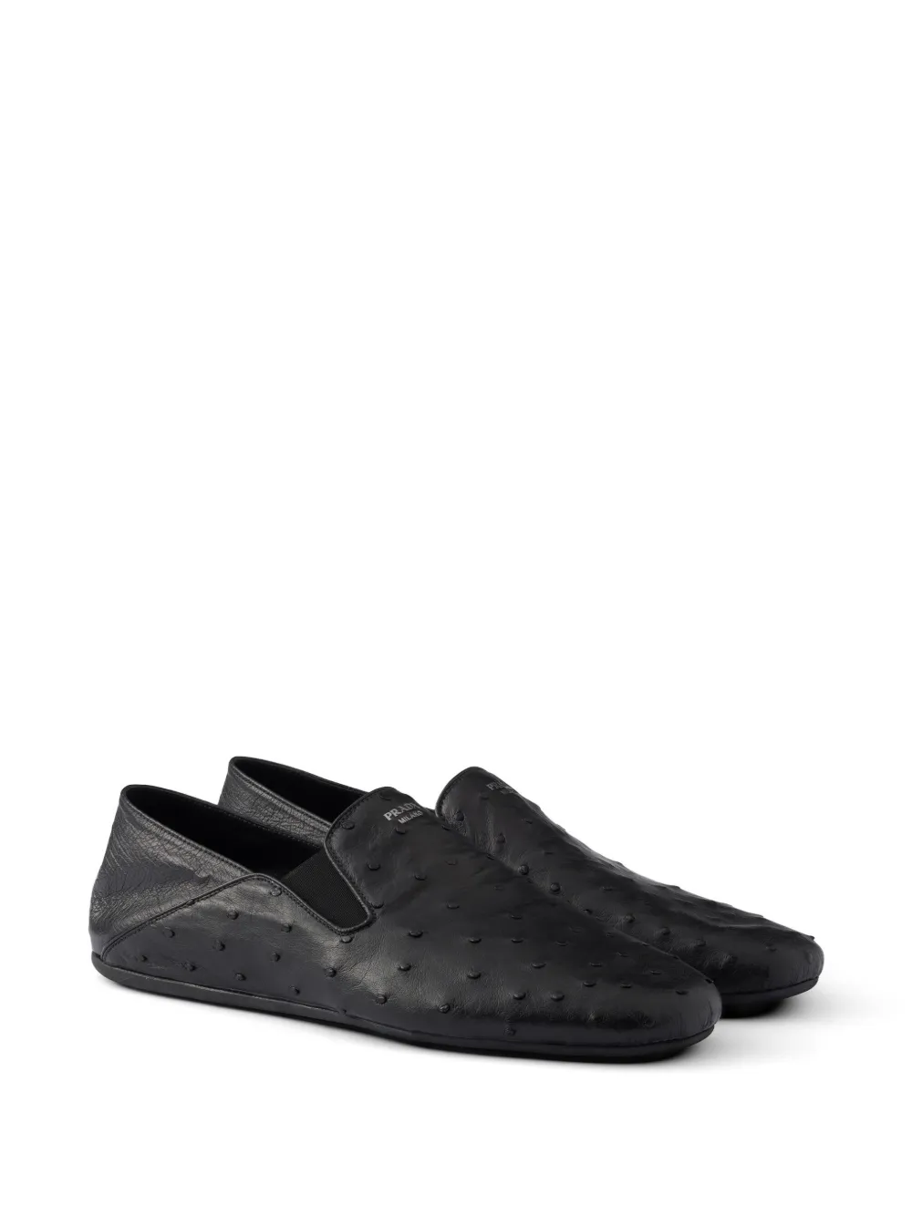 Prada Leren loafers Zwart
