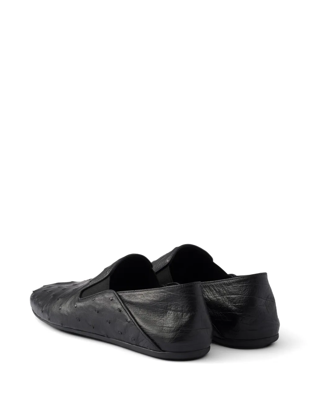 Prada Leren loafers Zwart