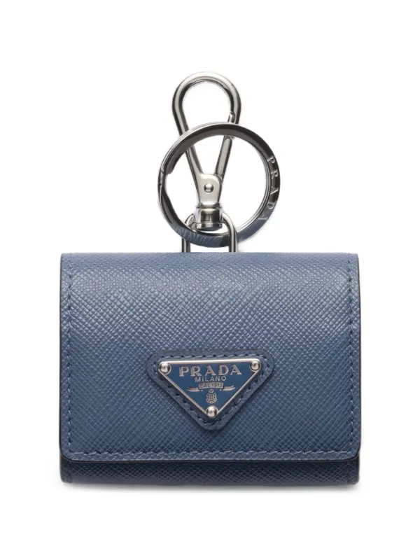 Prada サフィアーノレザー ヘッドホンケース | ブルー | FARFETCH JP