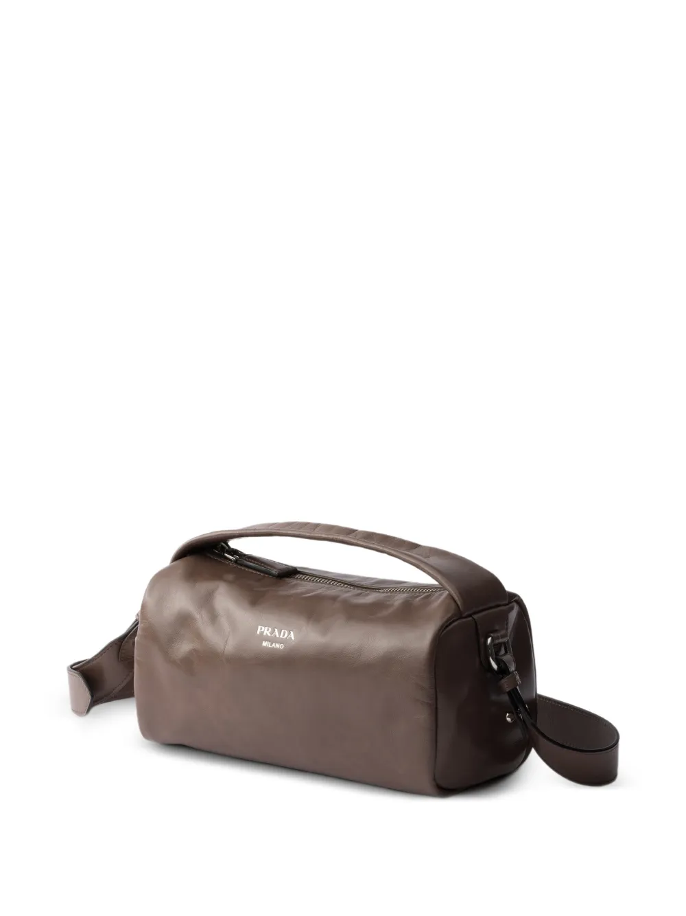 Prada Leren schoudertas Bruin