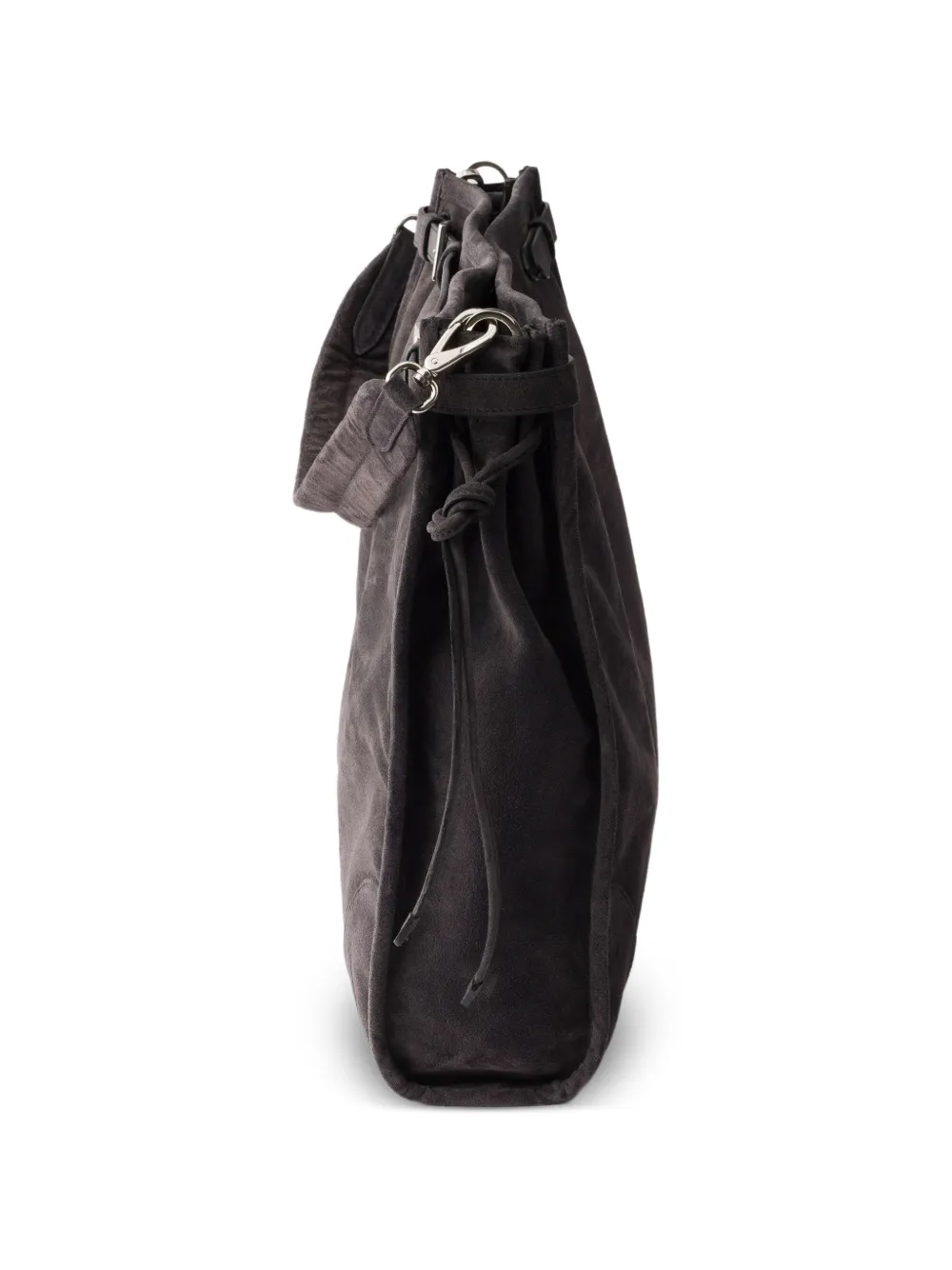 Prada Bonnie suède schoudertas Grijs