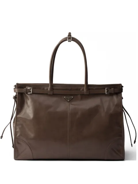 Prada Bonnie leather tote bag