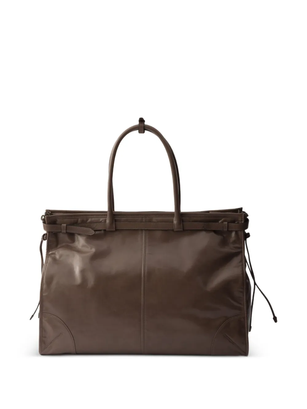 Prada Bonny leren shopper Bruin