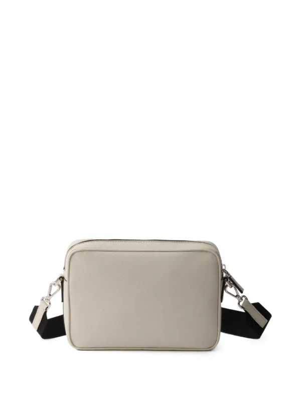 Prada サフィアーノレザー ショルダーバッグ | ニュートラル | FARFETCH JP