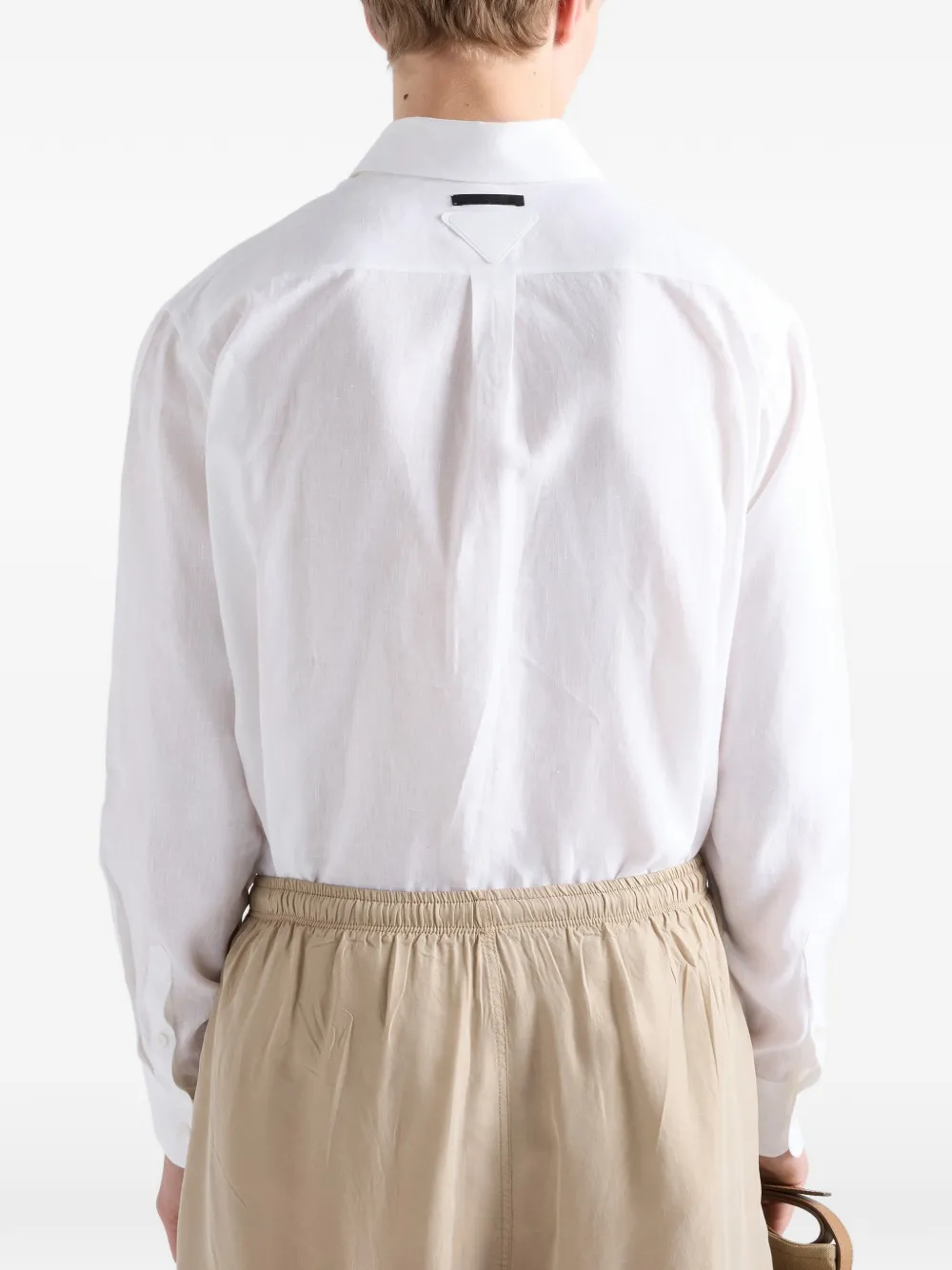 Prada Linnen overhemd Wit