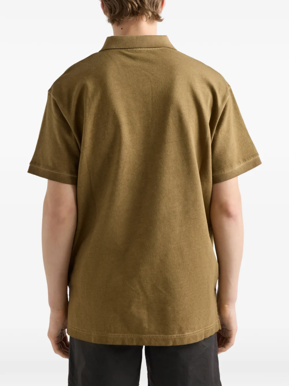 Prada Geverfd katoenen poloshirt Bruin