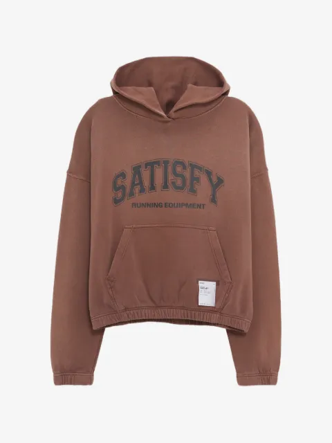 Satisfy logo-print hoodie