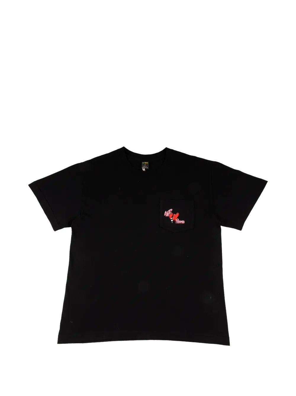 ANTI PROMO graphic-print chest-pocket T-shirt - Nero