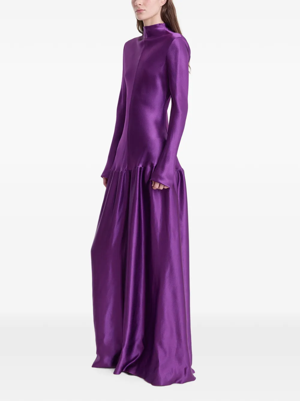 FFORME Mila High-neck Dress in Purple, view 3