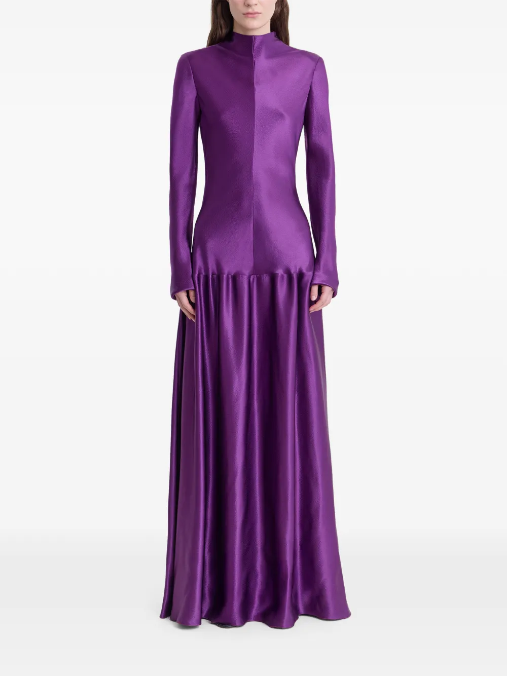 FFORME Mila High-neck Dress in Purple, view 2
